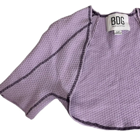 Urban Outfitters BDG Women’s Purple Tammy Shrug Crop Bolero  Cardigan Size Small - Picture 10 of 11